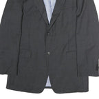 TOMMY HILFIGER Mens Grey Pinstripe Wool Classic Fit Blazer Jacket L