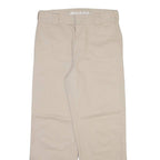 DICKIES Womens Trousers Cream Regular Straight W30 L29