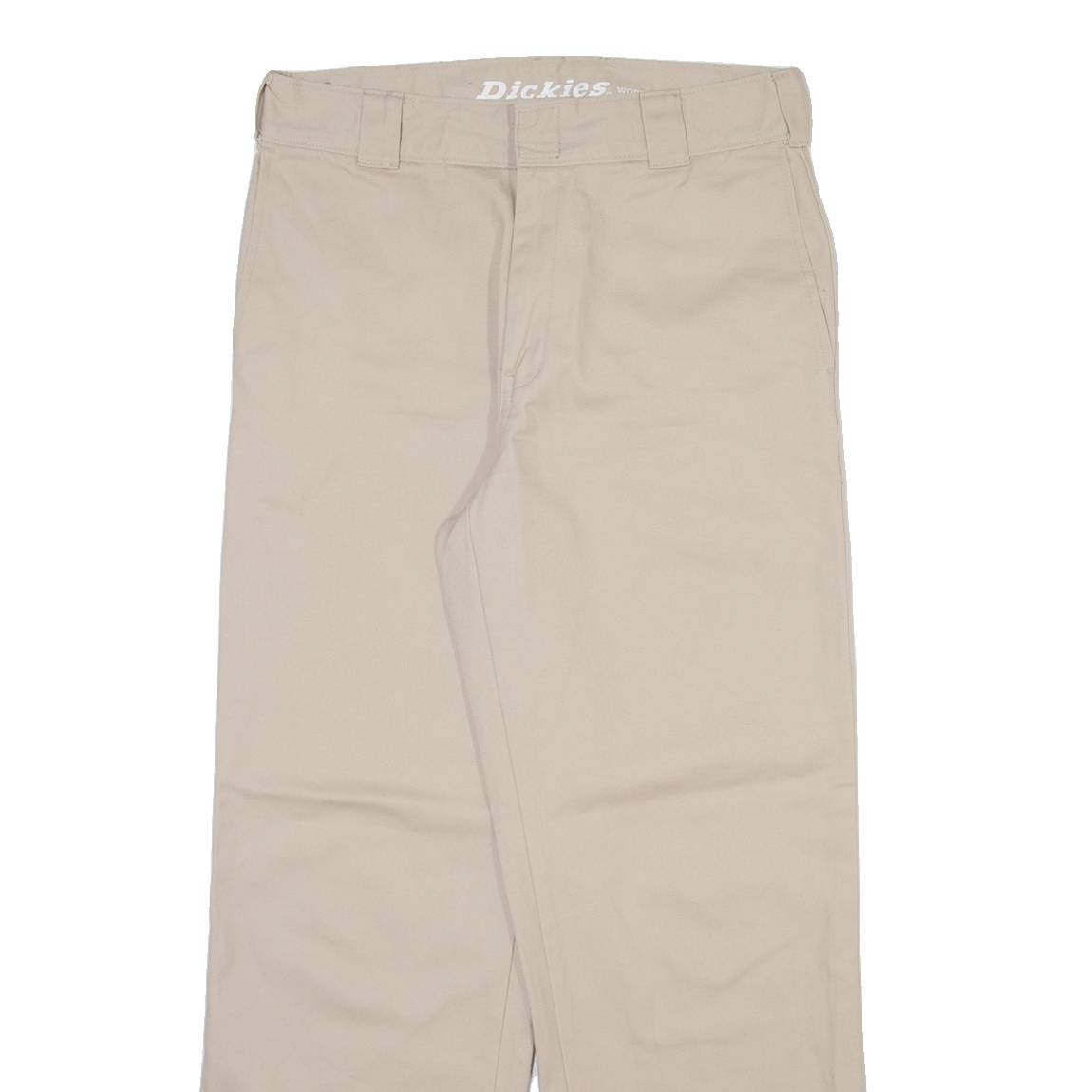 DICKIES Womens Trousers Cream Regular Straight W30 L29
