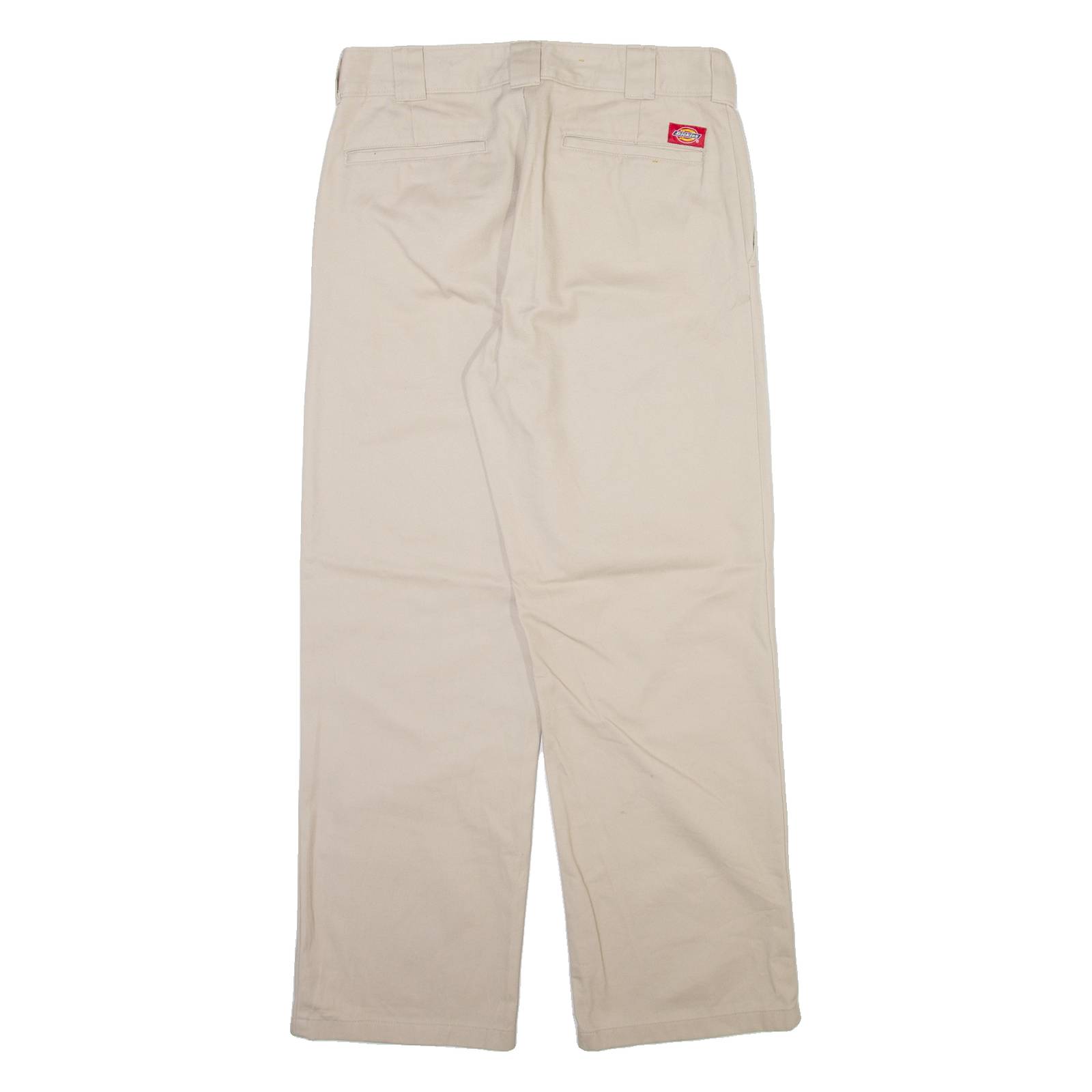 DICKIES Womens Trousers Cream Regular Straight W30 L29