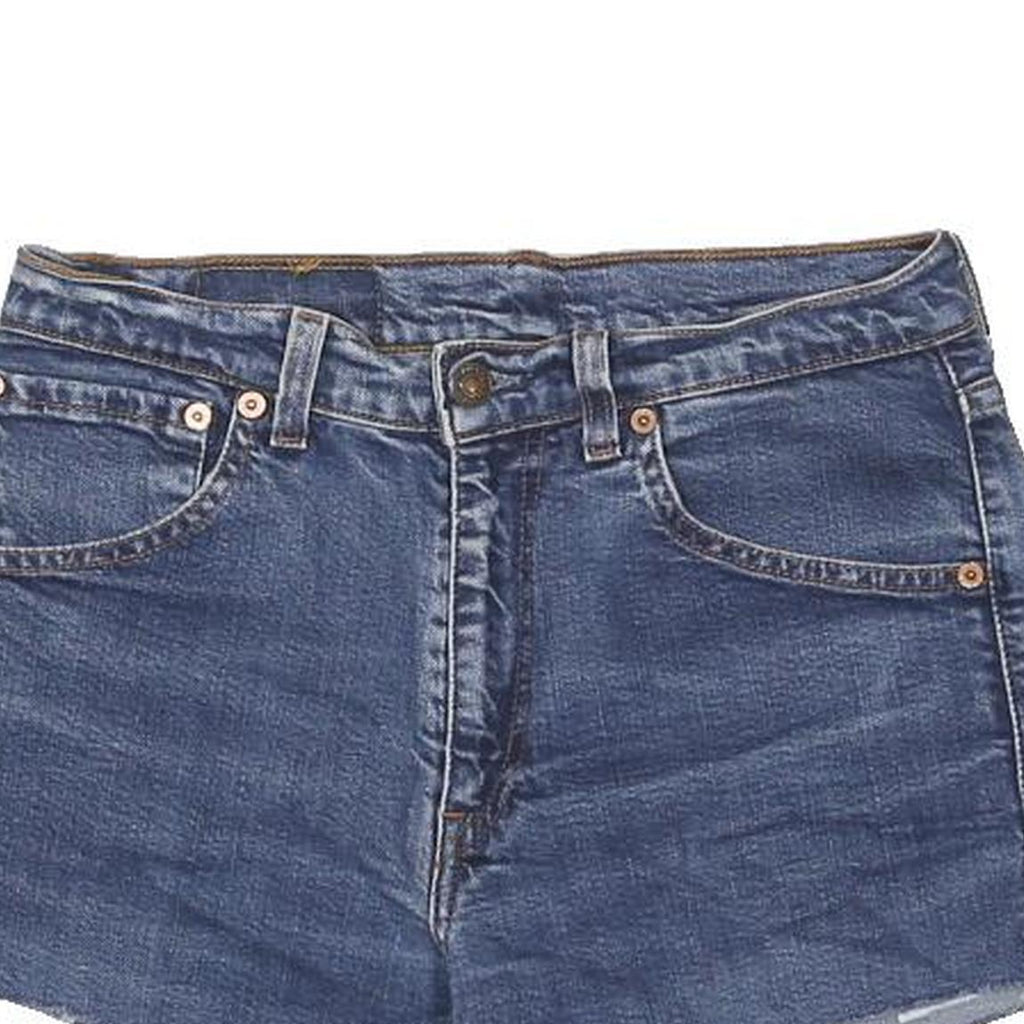 LEVI'S Womens Denim Blue Casual Shorts S W27 Cotton Blend