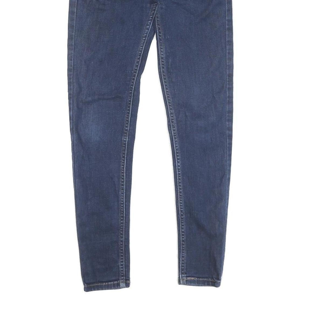 LEVI'S Womens Blue Regular Skinny Denim Medium Wash Jeans W26 L27 Stylish Zip