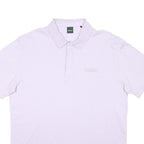 BOSS Mens Lilac Plain Short Sleeve Polo Shirt 2XL Cotton Blend Casual