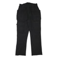 Mens Regular Fit Black Cotton Blend Trousers W28 L30 Cargo Style Pocketed