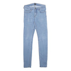 LEE Mens Slim Fit Skinny Blue Cotton Blend Jeans W29 L34 Zip Closure