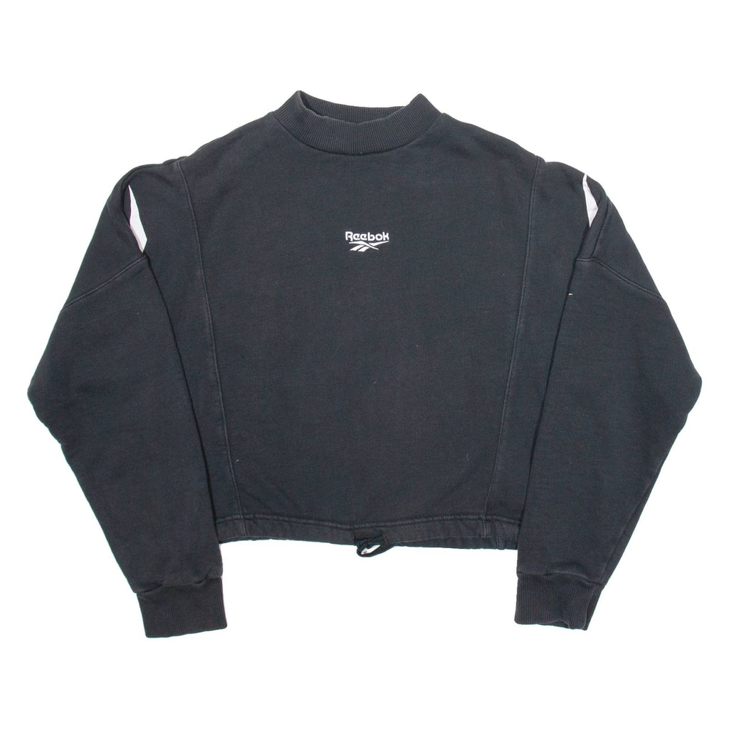 REEBOK Crop Womens Sweatshirt Black XS