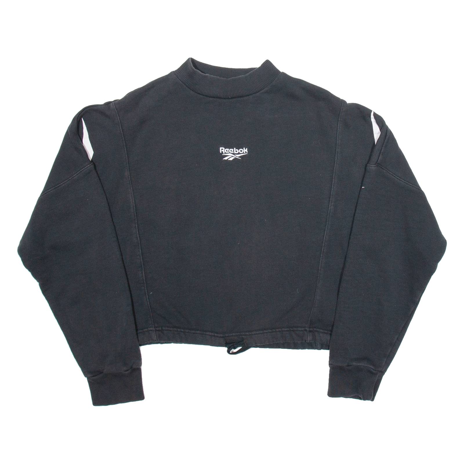 REEBOK Crop Womens Sweatshirt Black XS