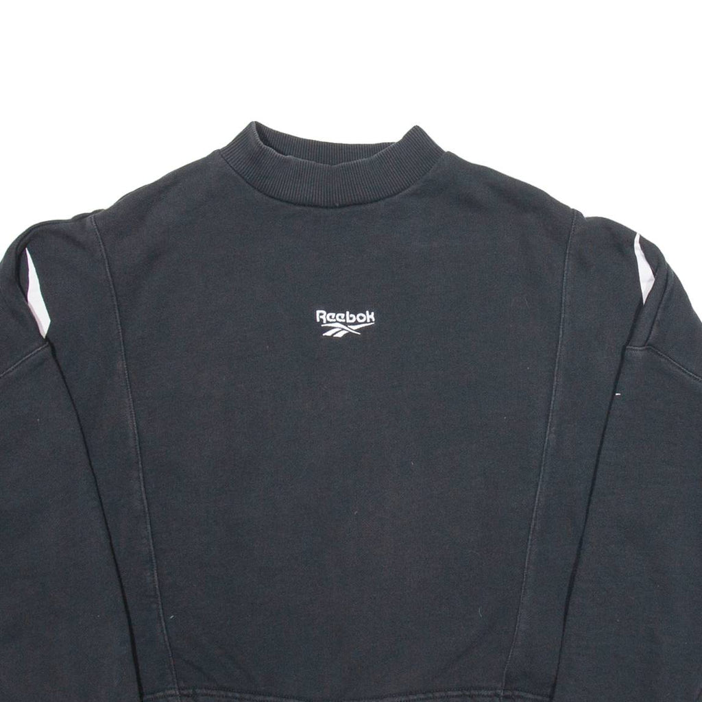 REEBOK Crop Womens Sweatshirt Black XS