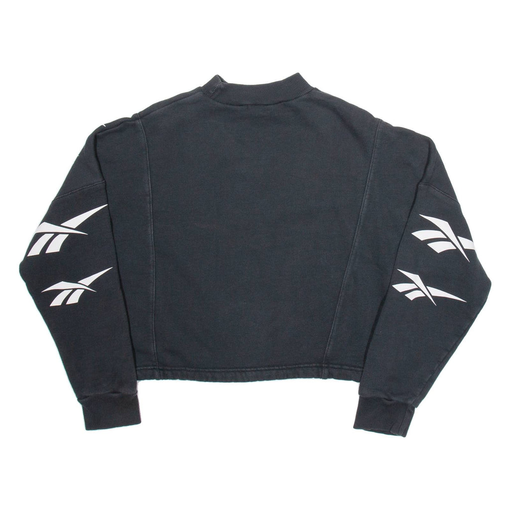 REEBOK Crop Womens Sweatshirt Black XS