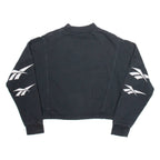 REEBOK Crop Womens Sweatshirt Black XS