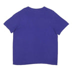 NIKE Mens Blue Graphic T-Shirt L Short Sleeve Crew Neck Cotton Blend Casual