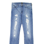 LEE Mens Jeans Blue Slim Straight Stone Wash W30 L34