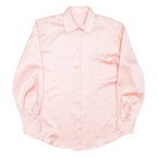 Womens Shirt Pink Collared Long Sleeve UK 14