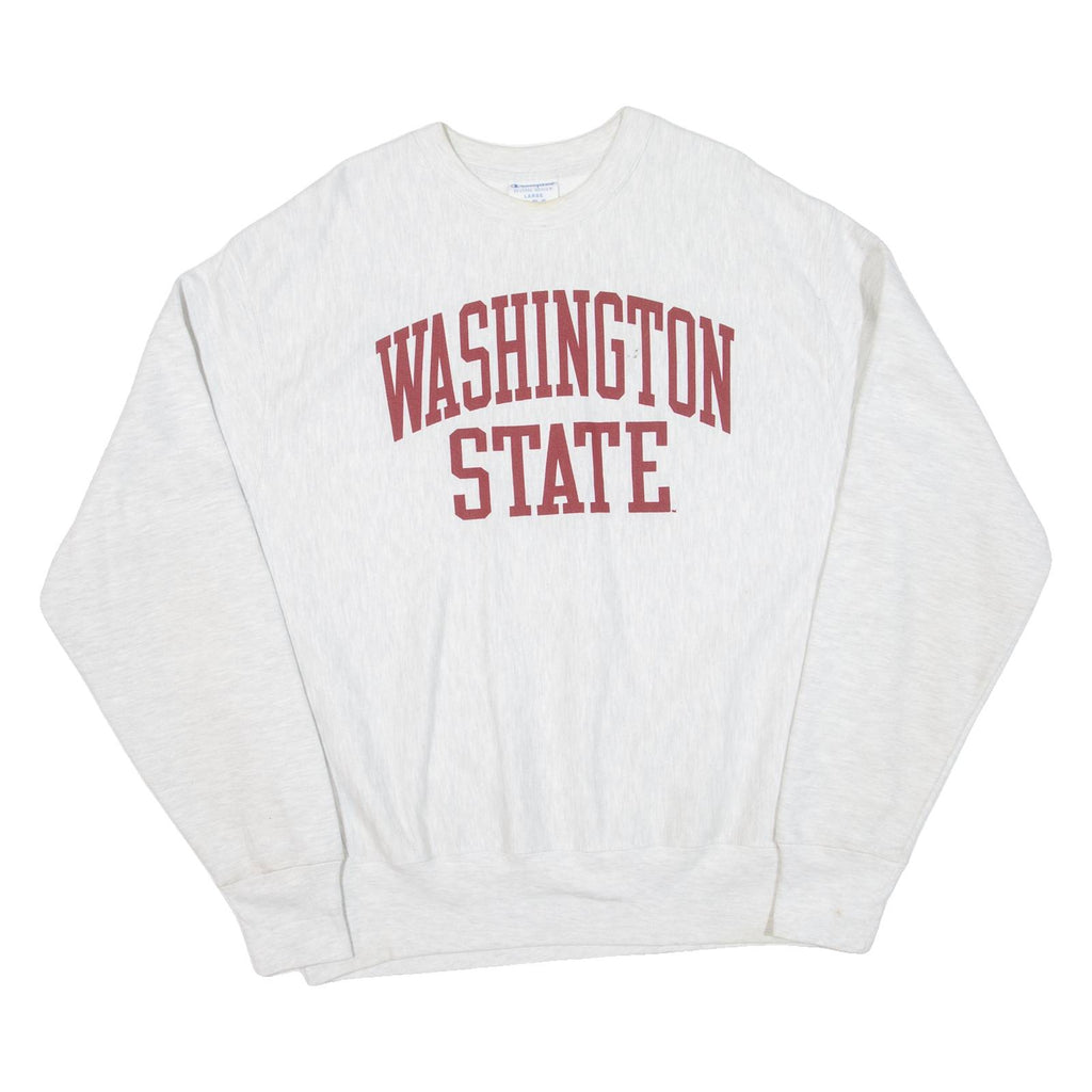 CHAMPION REVERSE WEAVE Washington State Mens Sweatshirt Grey USA M