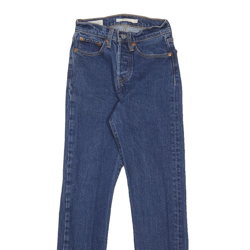 LEVI'S Wedgie Big E Womens Slim Slim Skinny Denim Medium W24 L26 High Rise Jeans