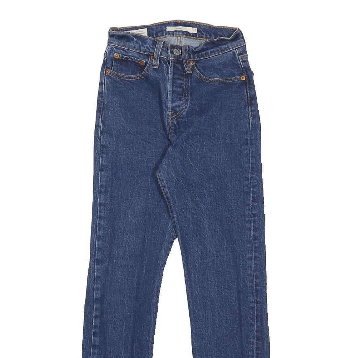 LEVI'S Wedgie Big E Womens Slim Slim Skinny Denim Medium W24 L26 High Rise Jeans