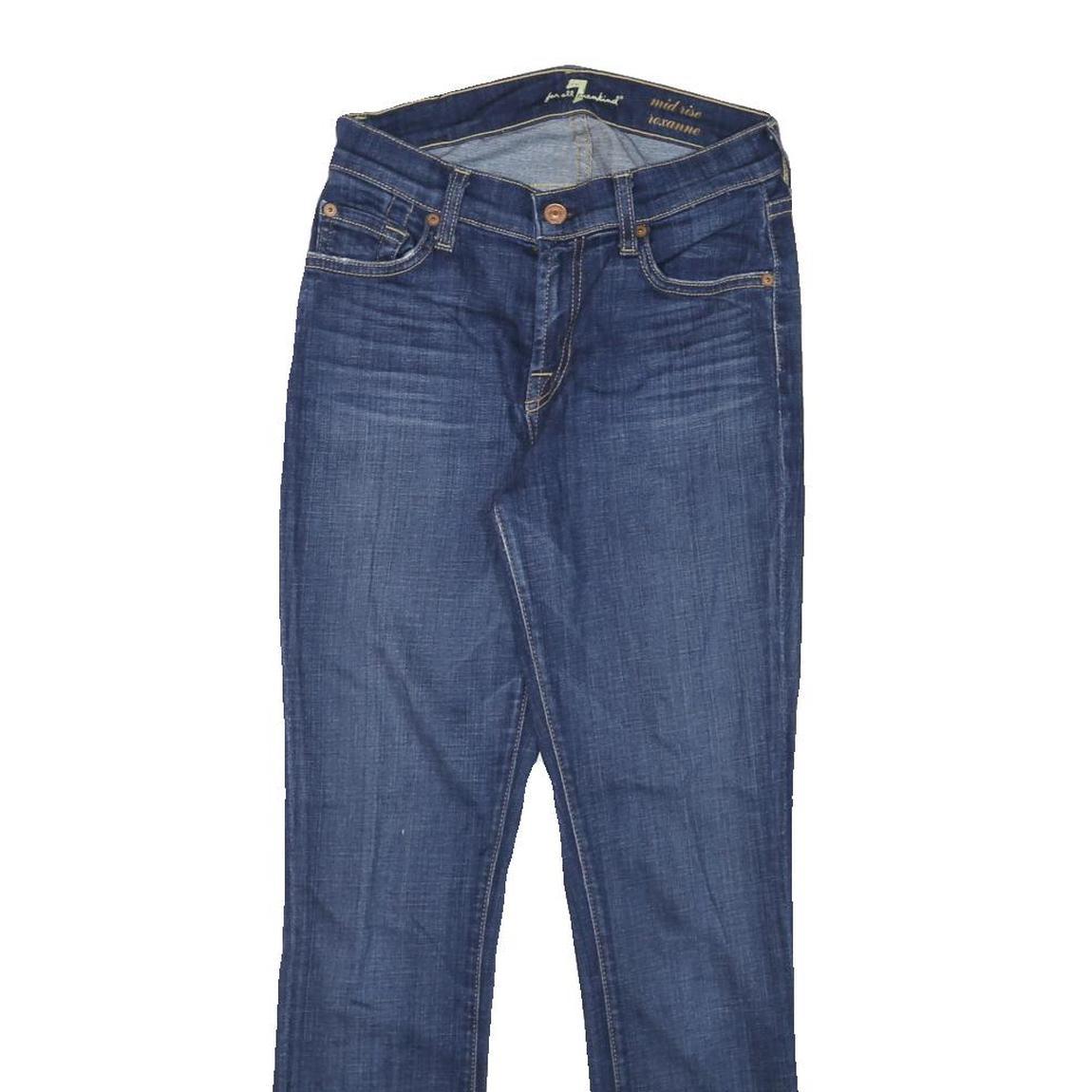 7 FOR ALL MANKIND Womens Jeans Blue Slim Skinny Denim Medium W24 L27 Stretch