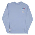 CARHARTT Pennant Midstream L.l.c Mens T-Shirt Blue Long Sleeve USA S