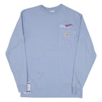 CARHARTT Pennant Midstream L.l.c Mens T-Shirt Blue Long Sleeve USA S