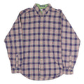TOMMY HILFIGER Mens Blue & Pink Check Shirt M Cotton Blend Classic Fit