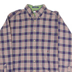 TOMMY HILFIGER Mens Blue & Pink Check Shirt M Cotton Blend Classic Fit