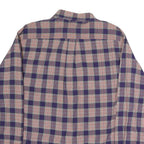 TOMMY HILFIGER Mens Blue & Pink Check Shirt M Cotton Blend Classic Fit