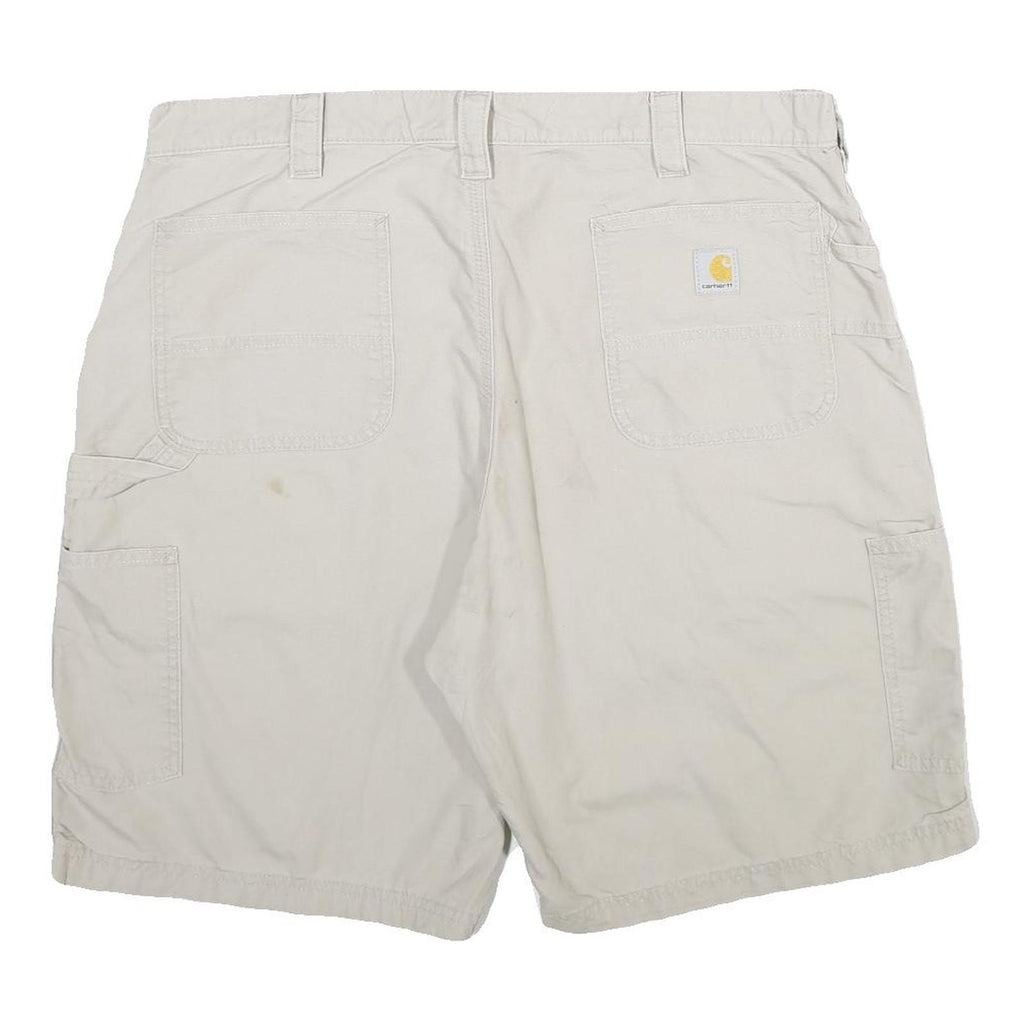 CARHARTT Mens Shorts Beige Casual Cotton XL W40 Workwear Utility Pockets