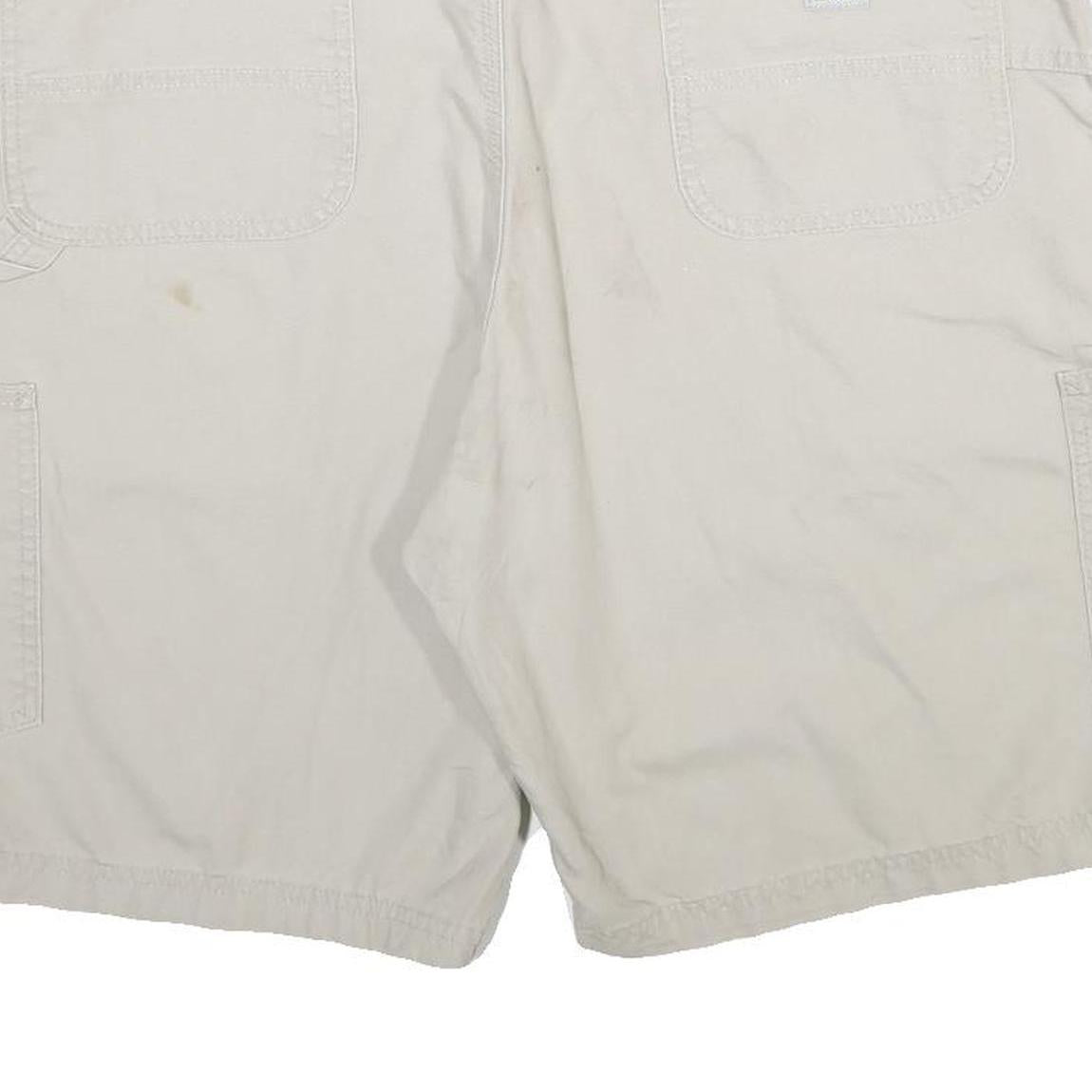 CARHARTT Mens Shorts Beige Casual Cotton XL W40 Workwear Utility Pockets