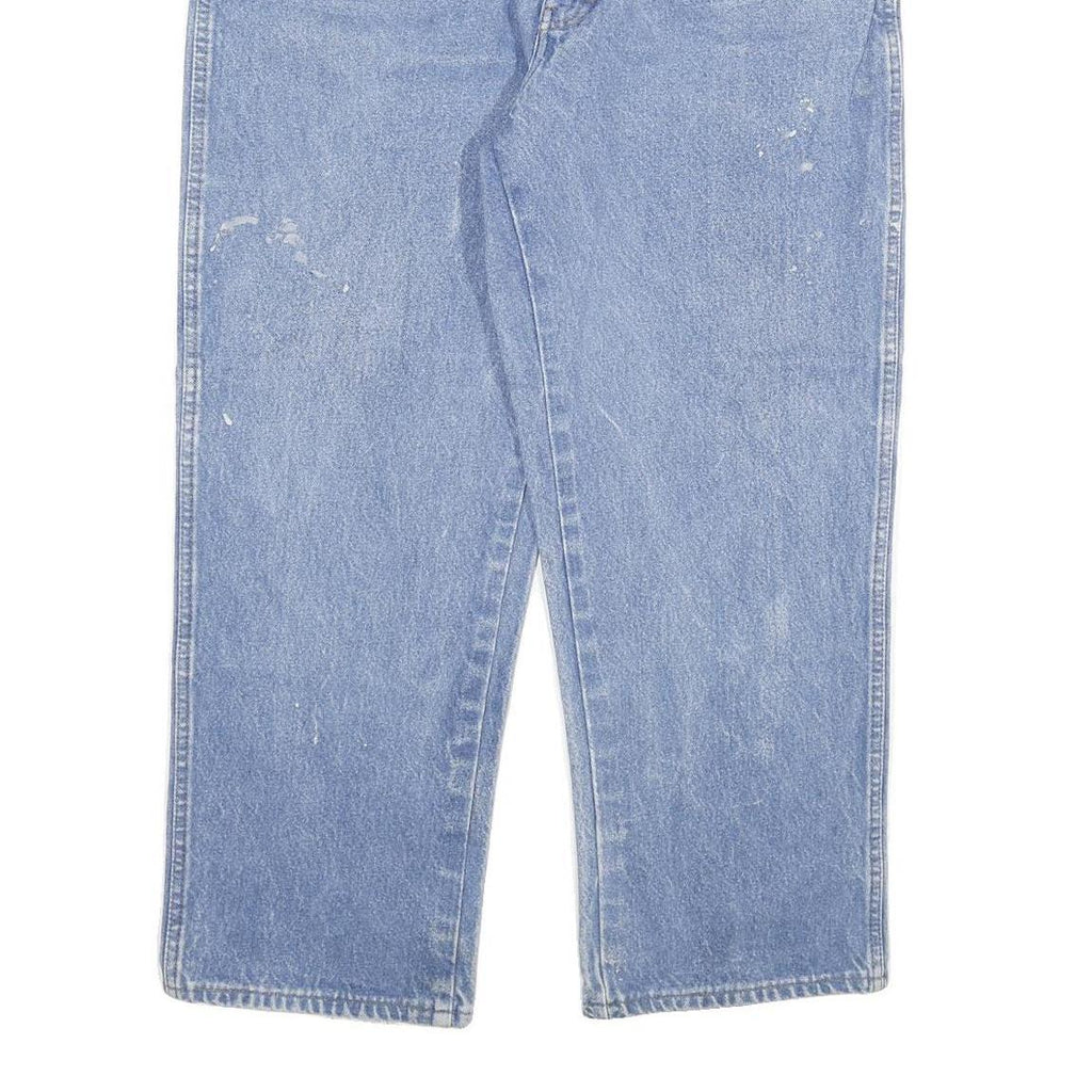 DICKIES Mens Regular Blue Denim Jeans W40 L28 Classic Cotton Blend Zip