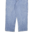 DICKIES Mens Regular Blue Denim Jeans W40 L28 Classic Cotton Blend Zip