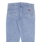 DICKIES Mens Regular Blue Denim Jeans W40 L28 Classic Cotton Blend Zip