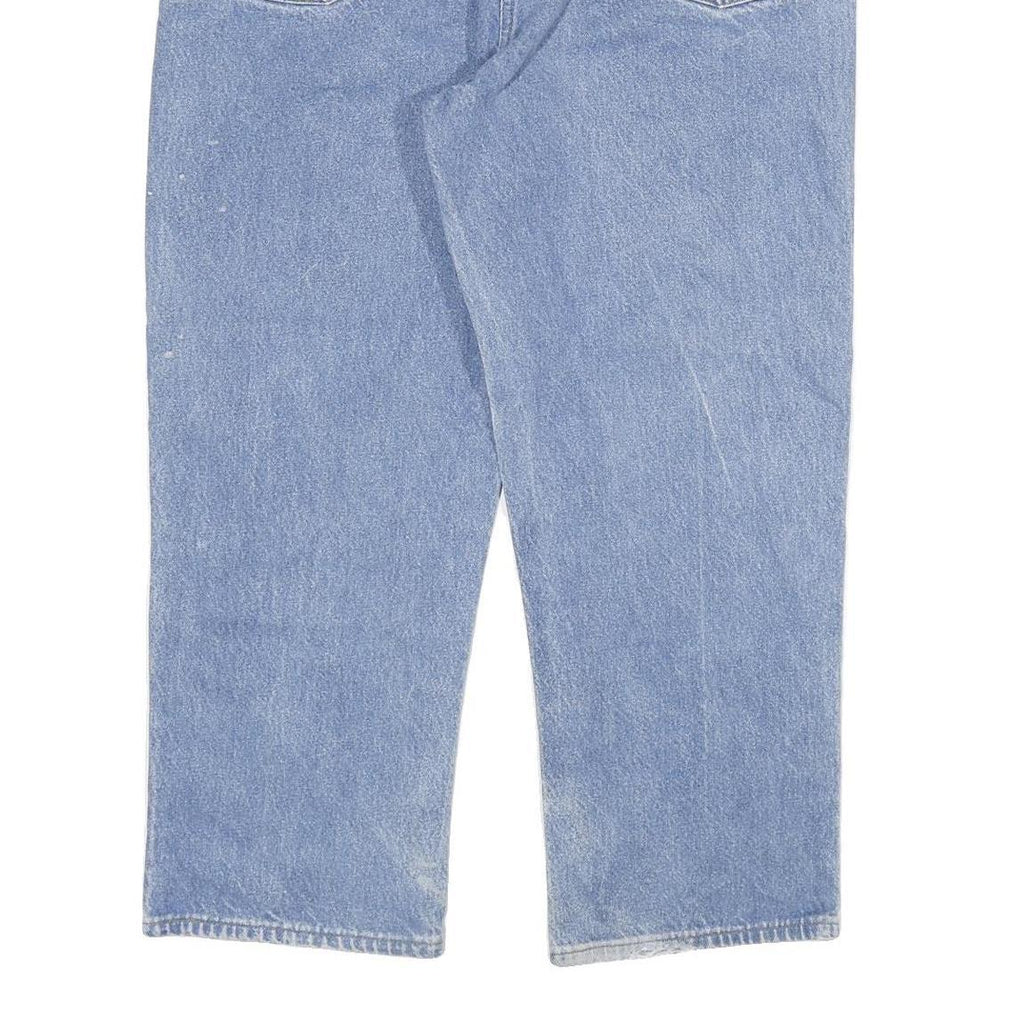 DICKIES Mens Regular Blue Denim Jeans W40 L28 Classic Cotton Blend Zip