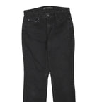 LEVI'S 505 Womens Jeans Black Regular Straight Denim Medium W30 L32 Zip