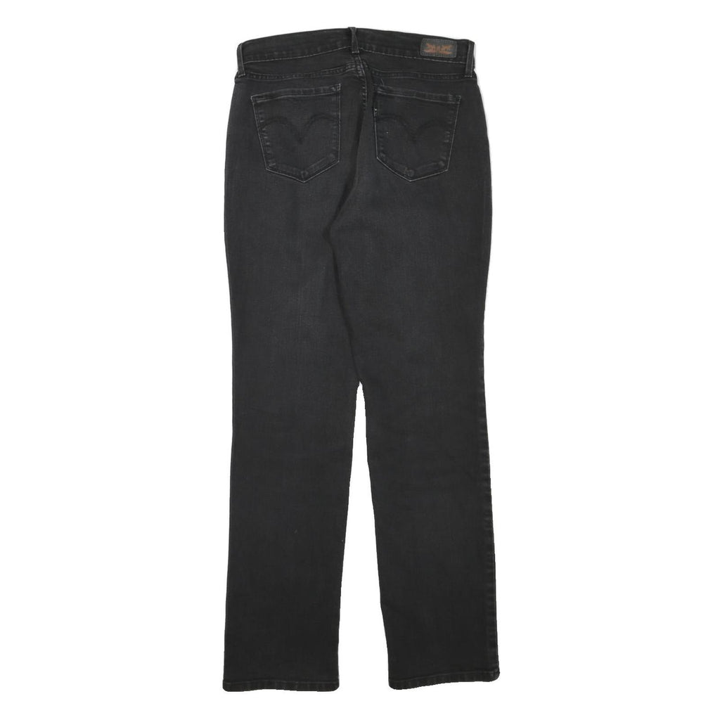 LEVI'S 505 Womens Jeans Black Regular Straight Denim Medium W30 L32 Zip
