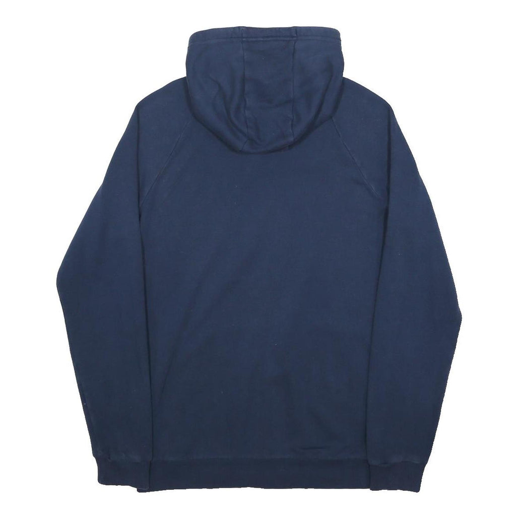 UNDER ARMOUR Mens Navy Blue Full Zip Hoodie S Cotton Blend Casual Sweatshirt