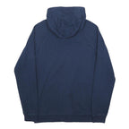 UNDER ARMOUR Mens Navy Blue Full Zip Hoodie S Cotton Blend Casual Sweatshirt