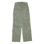 WILD FABLE Womens Cotton Blend Beige Relaxed Wide-Leg Cargo Trousers W26 L30