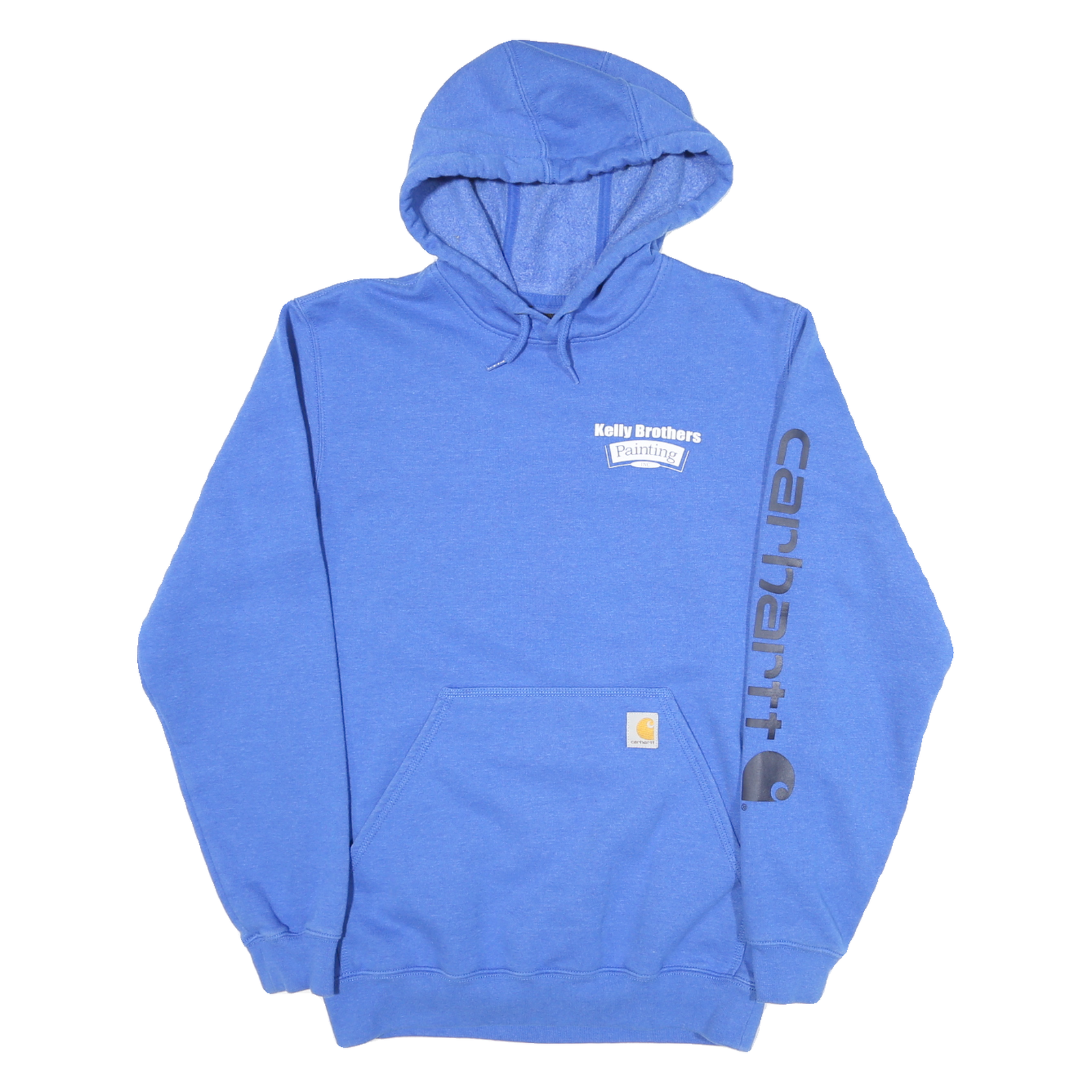 CARHARTT Mens Blue Kelly Brothers Painting Pullover Hoodie S Workwear Casual