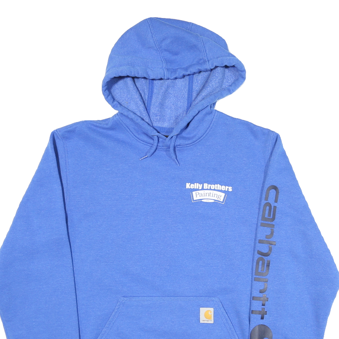 CARHARTT Mens Blue Kelly Brothers Painting Pullover Hoodie S Workwear Casual