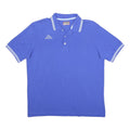 KAPPA Mens Blue Polo Shirt XL Logo Embroidered Short Sleeve Cotton Casual