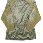 KAELIN Womens Olive Green & Khaki Hooded Polyamide Blend Jacket UK 12 Zip