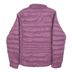 FILA Womens Purple Quilted Jacket L Polyester Blend Zip Lightweight Casual