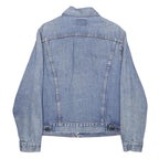LEVI'S Mens Blue Denim Jacket M Cotton Plain Button Closure Classic Fit Casual