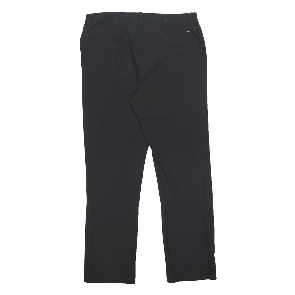 ROHAN Womens Black Regular Fit Straight Leg Trousers W36 L33 Lightweight Zip