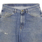 WRANGLER Mens Denim Blue Casual Shorts 2XL W33 Cotton Blend Classic Fit