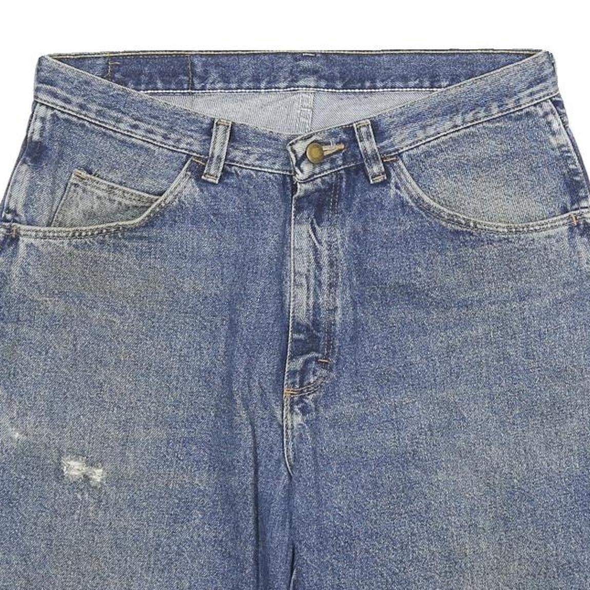 WRANGLER Mens Denim Blue Casual Shorts 2XL W33 Cotton Blend Classic Fit
