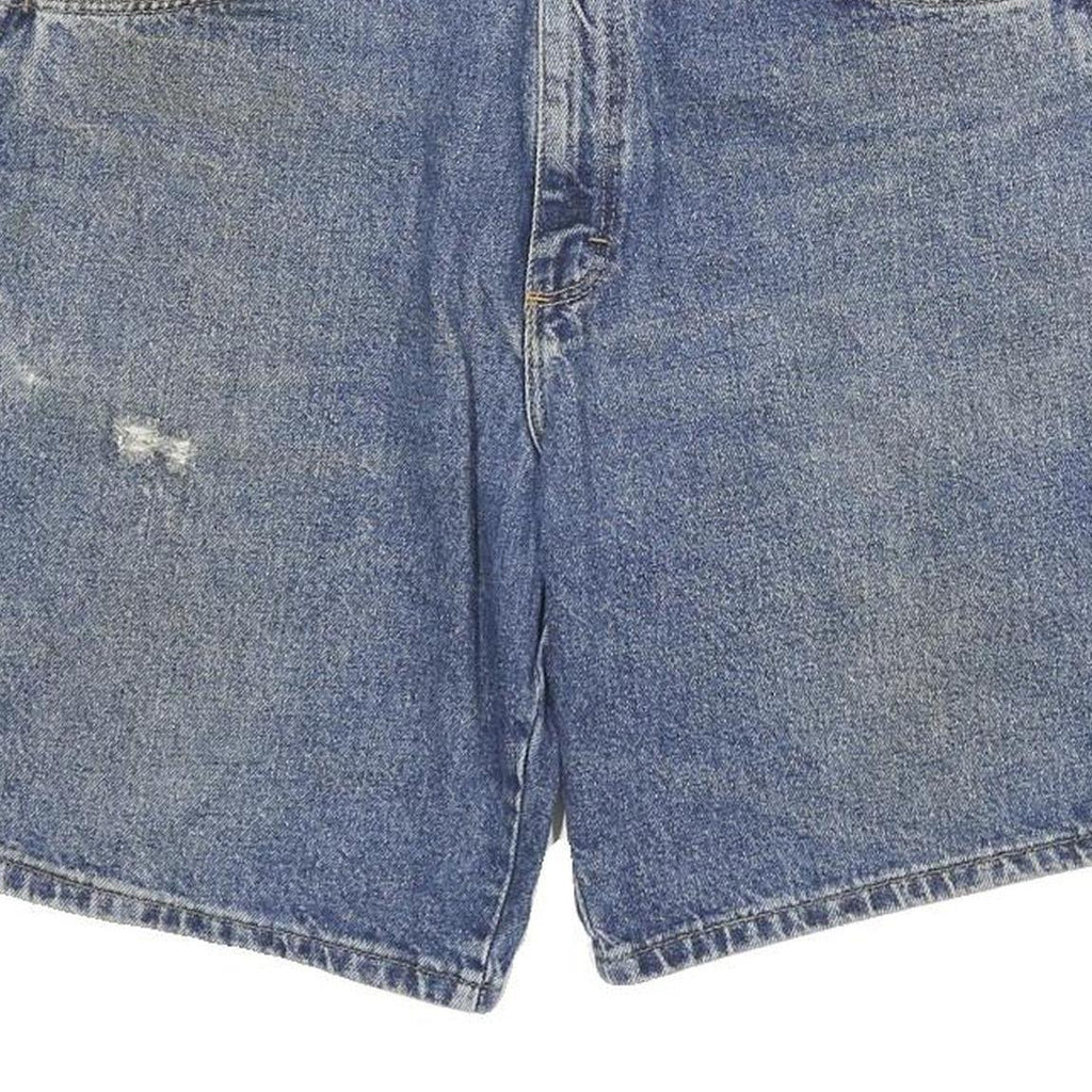 WRANGLER Mens Denim Blue Casual Shorts 2XL W33 Cotton Blend Classic Fit