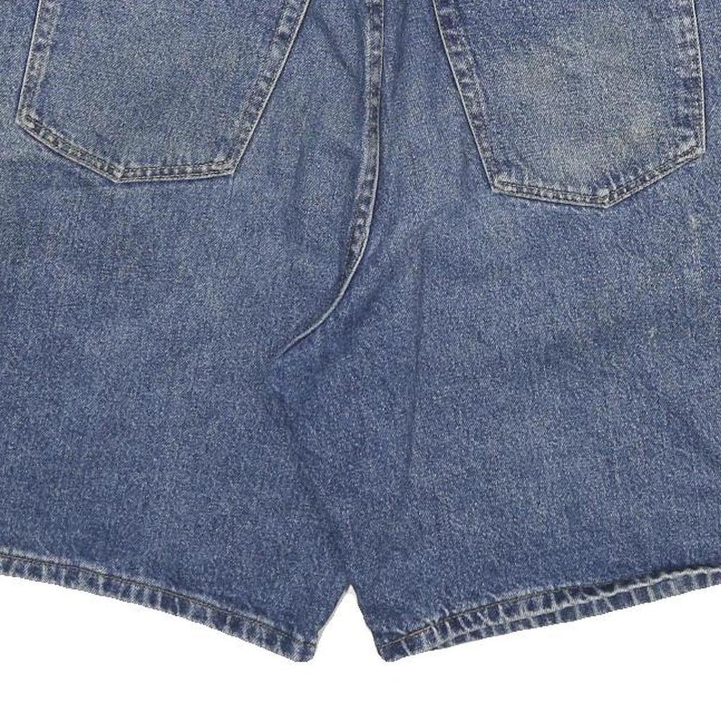 WRANGLER Mens Denim Blue Casual Shorts 2XL W33 Cotton Blend Classic Fit