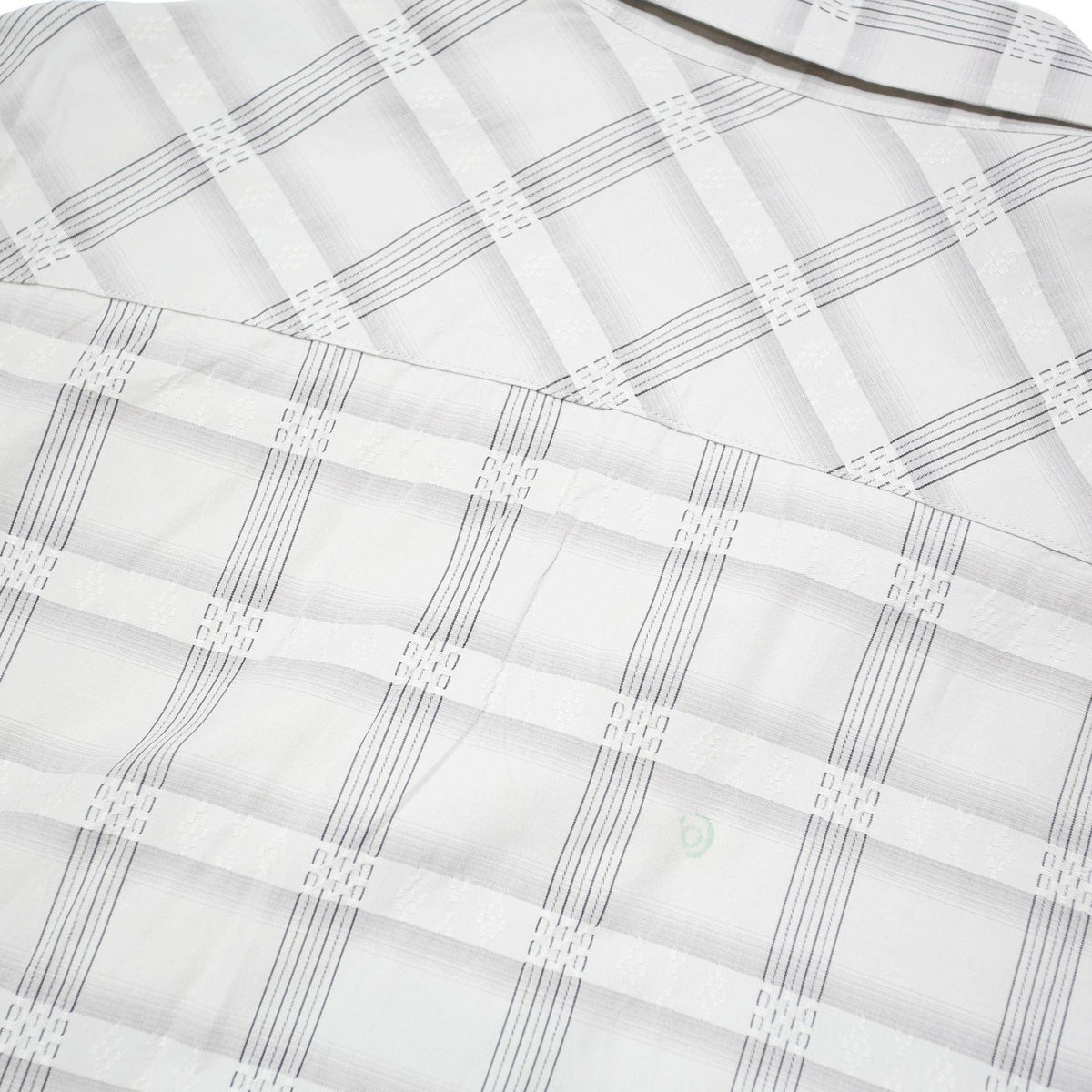 PENDLETON Mens White Grey Checked Cotton Blend Short Sleeve Shirt L Casual