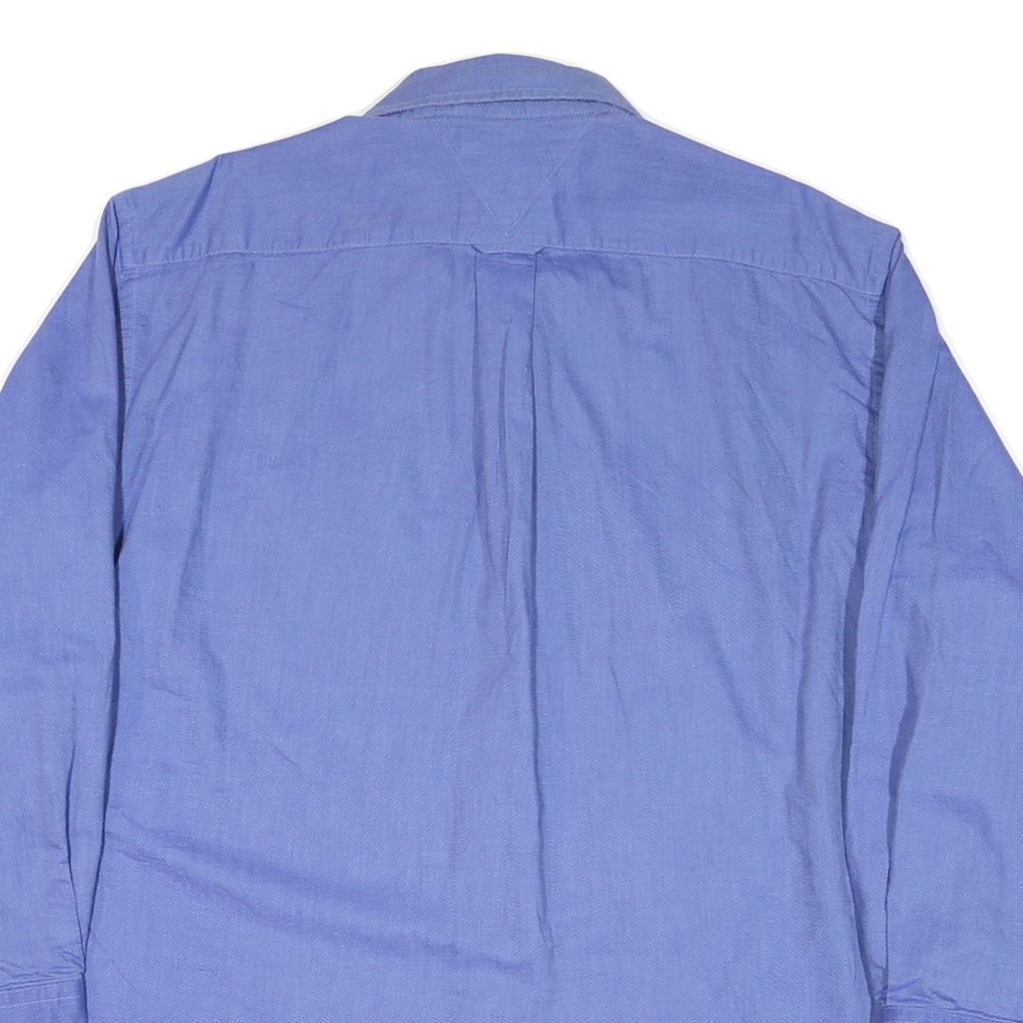 TOMMY HILFIGER Mens Blue Casual Shirt L Button Down Pocket Cotton Blend Classic